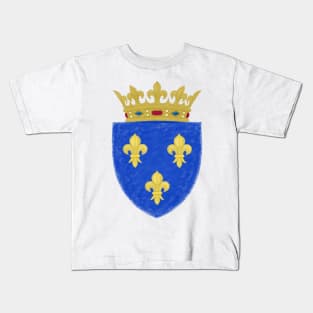 Small Coat of Arms, Kingdom of France Kids T-Shirt